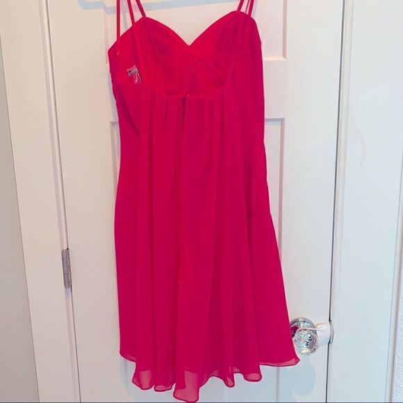 Faviana Couture Hot Pink Strapless Dress Women’s Size 8 NWT - Picture 4 of 11